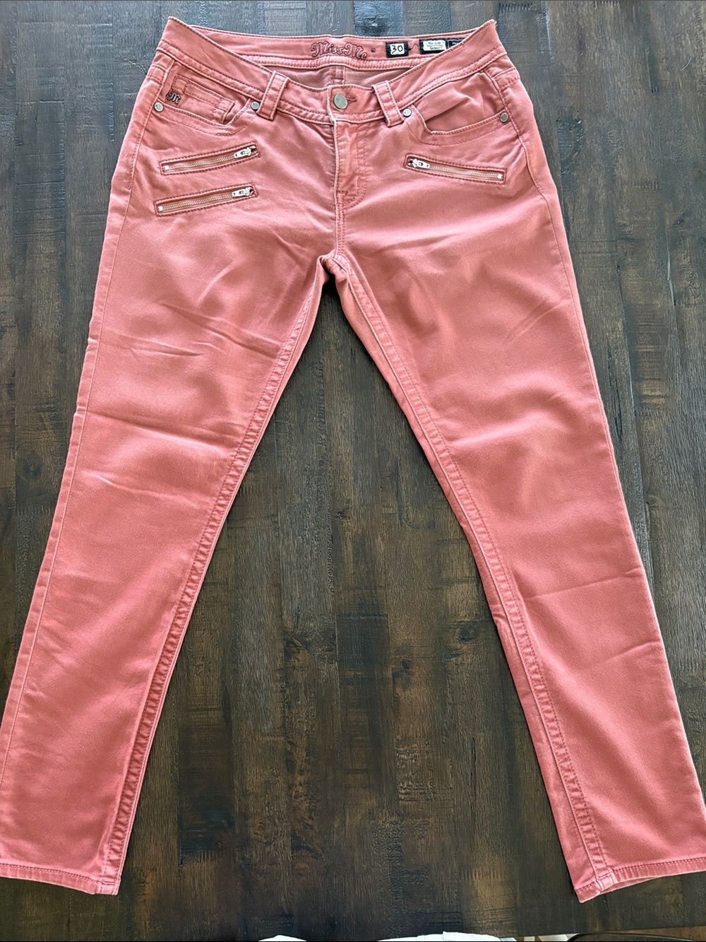 Miss Me Women's Skinny Jeans in Coral Pink